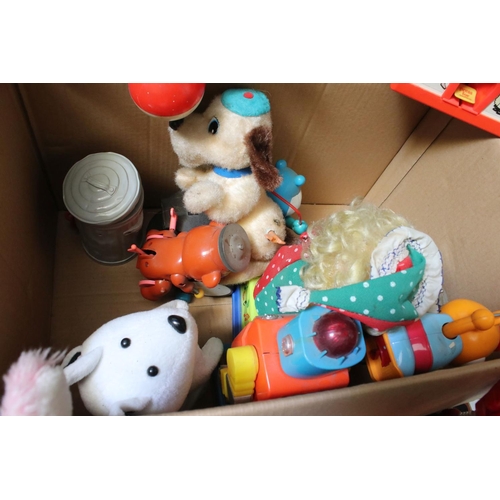 227 - Group of mixed toys to include Fisher Price Jack In The Box, boxed Jumbo The Bubble Blowing Elephant... 