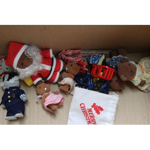 230 - Tomy Sylvanian Families to include boxed Bakery, 
boxed Canal Boat, Chalet, quantity of figures incl... 