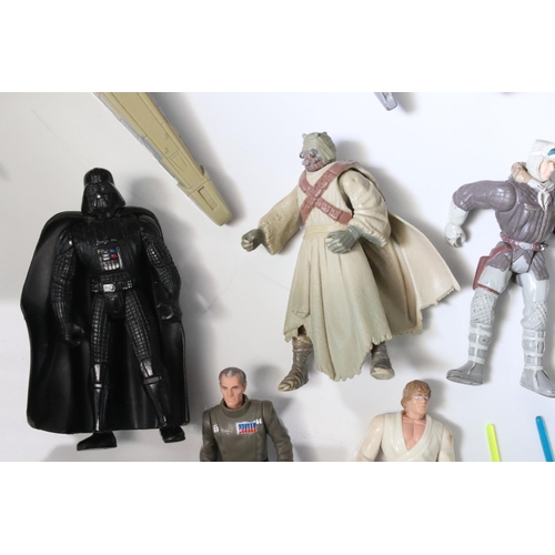 238 - Star Wars - Around 20 figures and vehicles circa 1990s