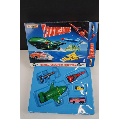 201 - Collection of carded & boxed Gerry Anderson vehicles and figures to include 5 x Matchbox Thunderbird... 