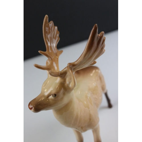 110 - Beswick Stag, standing, model 981 and a Beswick Doe, model 999A