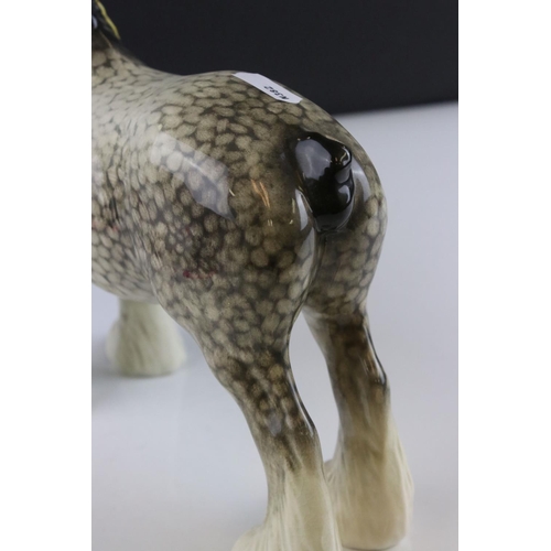 15 - Beswick Rocking Horse Grey Shire Mare, model 818