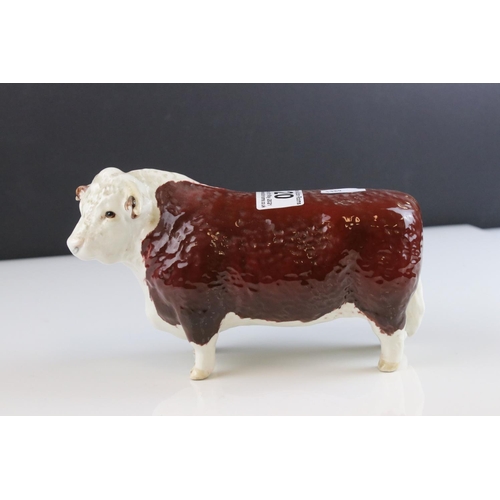 20 - Beswick Hereford Bull, first version, model 1363a