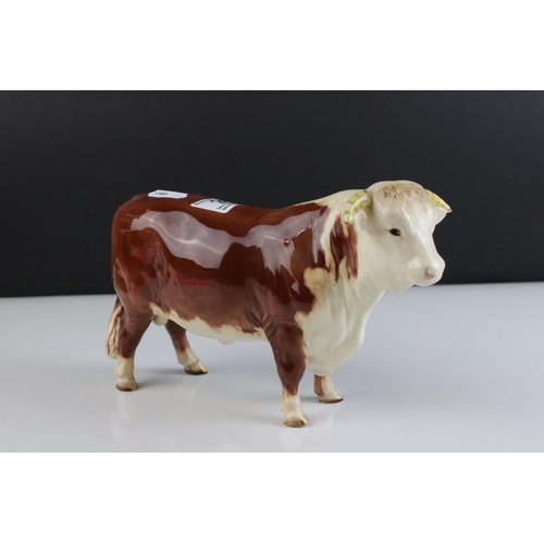 26 - Beswick Hereford Bull, model 949