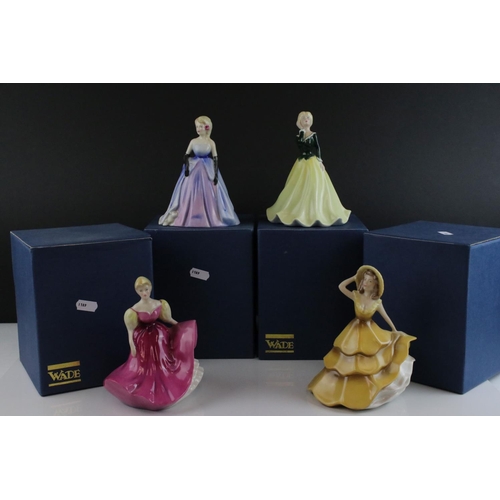 28 - Four Boxed Wade Figurines including Felicity, Susannah, Roxanne and Emily