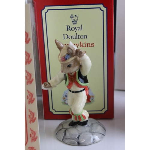 29 - Eight Boxed Ceramic Bunnykin Figures including Five Royal Doulton Classics ( Toy Soldier, Bathnight ... 