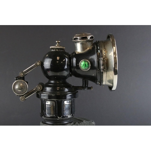 37 - Joseph Lucas ' King of the Road, no. 260 ' Carbide Bicycle Lamp, 18cms high.
Part of an extensive co... 