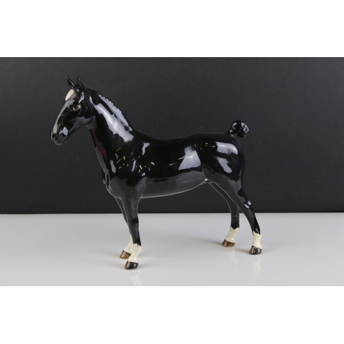 5 - Beswick Black Hackney Horse,  model no. 1361