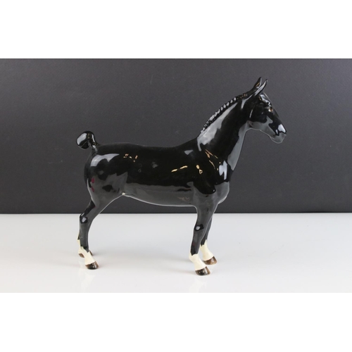 5 - Beswick Black Hackney Horse,  model no. 1361