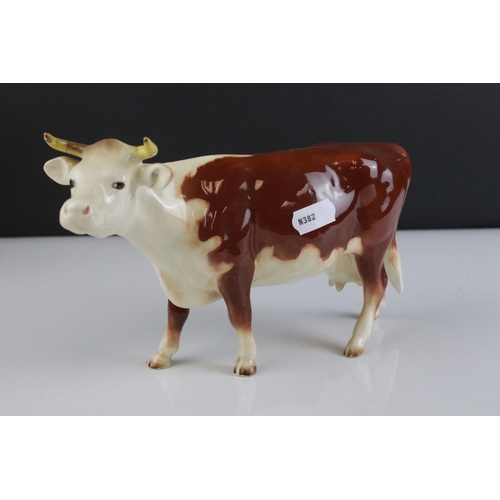 6 - Beswick Hereford Family including Hereford Bull, model 949, Cow, model 899 and Calf, model 901b