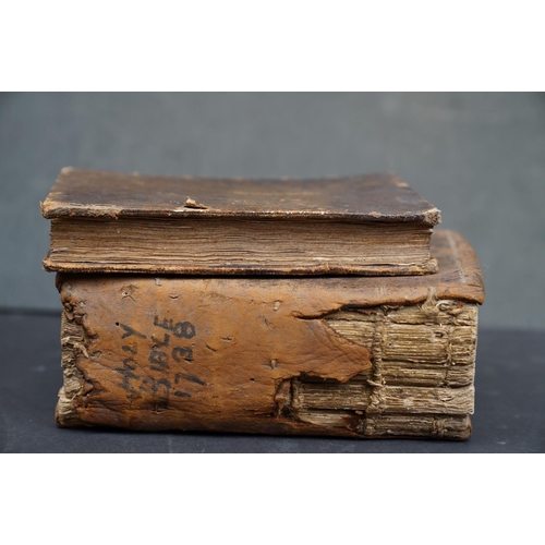 203 - Two 19th century books to include a book of prayer and book safe.