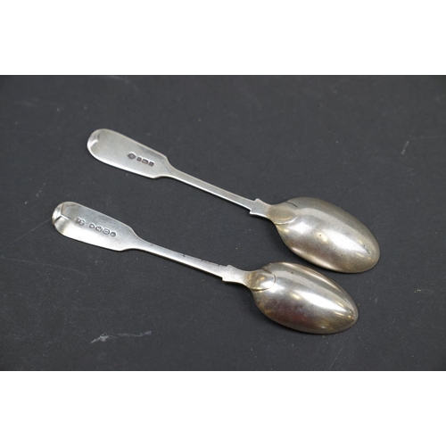 206 - Silver selection to include pair of candlesticks, spoons & napkin rings