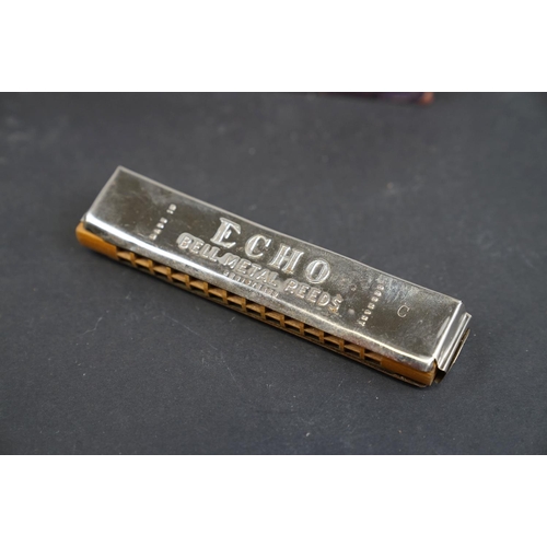 214 - A collection of seven vintage Harmonica's to include M.Hohner examples.