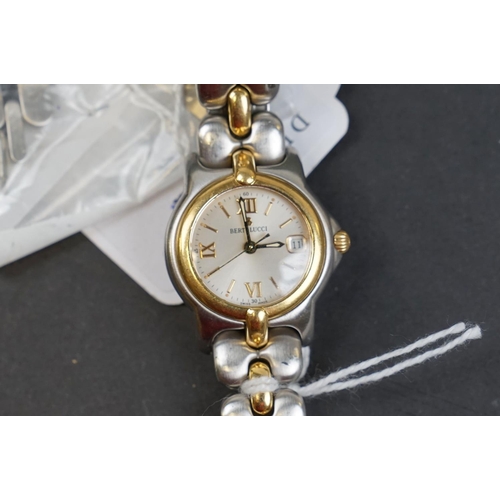 239 - Bertolucci, Vir Mini, Ref. 083 49, Lady's bi-metal bracelet watch, no. 10848, Movement: Cal. ETA 956... 