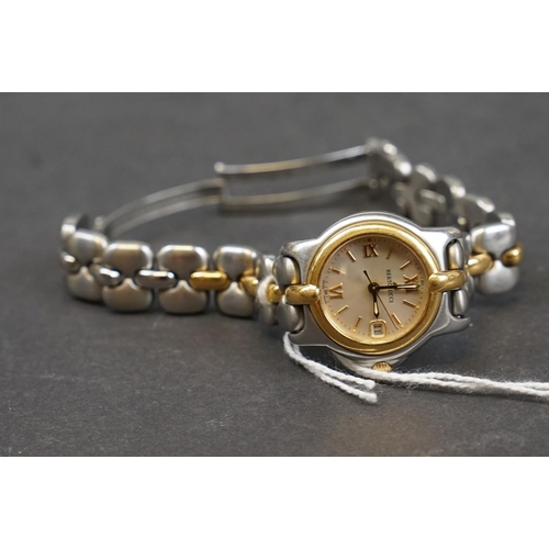 239 - Bertolucci, Vir Mini, Ref. 083 49, Lady's bi-metal bracelet watch, no. 10848, Movement: Cal. ETA 956... 