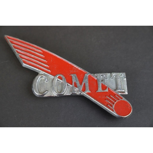 314 - A collection of three vintage transportation badges to include a Leyland Comet lorry badge, a Wildfo... 