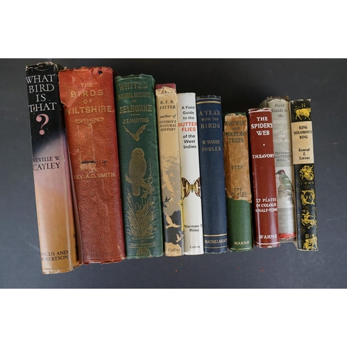 329 - A selection of antique and vintage books on birds and natural history with titles to include The Bir... 