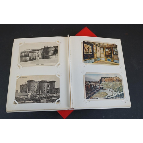 335 - A large collection of vintage postcards, mainly topographical together with a quantity of mixed stam... 