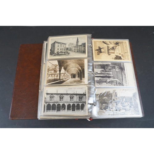 335 - A large collection of vintage postcards, mainly topographical together with a quantity of mixed stam... 