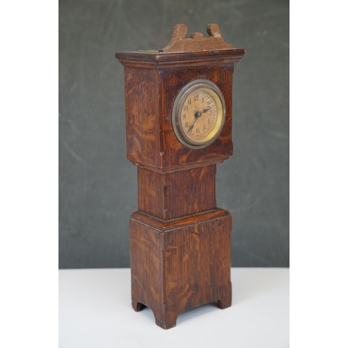 339 - Vintage miniature grandfather clock