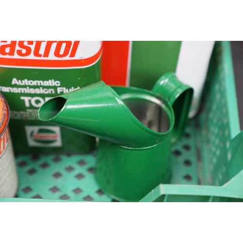 452 - A collection of Castrol advertising tins to include oil cans.