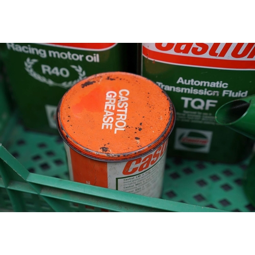 452 - A collection of Castrol advertising tins to include oil cans.