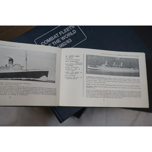 458 - A quantity of nautical related books together with a quantity of framed pictures to include the SS Q... 