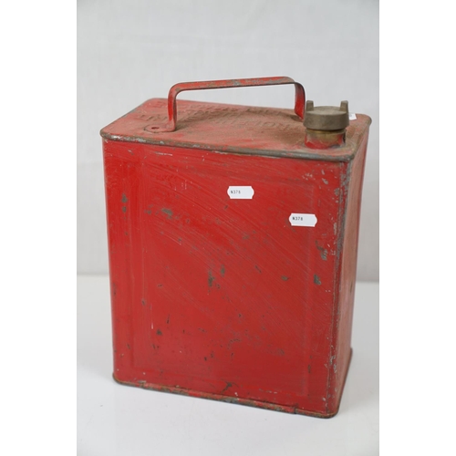 535 - A vintage Bradley Land Rover Series 1 Land Rover spare wheel fuel / Jerry can together with another ... 