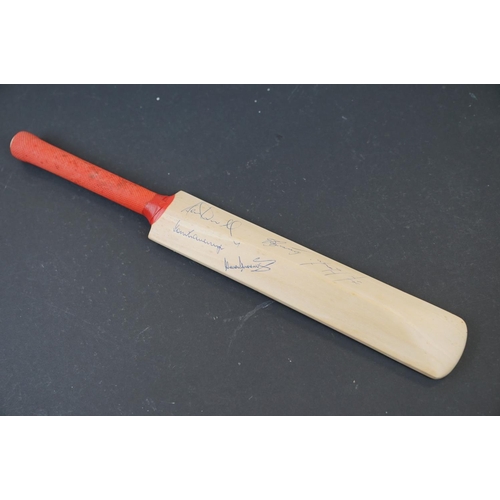 537 - A Gloucestershire County Cricket Club 1996 miniature Cricket bat with 15 signatures to include Allan... 