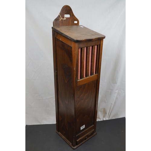 693 - French Wooden Baguette Holder / Box, 90cms high