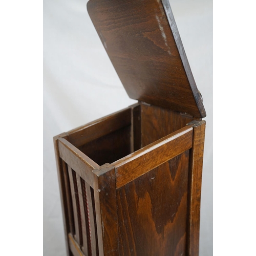 693 - French Wooden Baguette Holder / Box, 90cms high