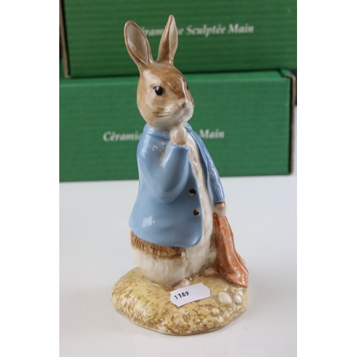 120 - Five Boxed Royal Doulton Beswick ware Beatrix Potter Limited Edition Figures including Peter Rabbit ... 