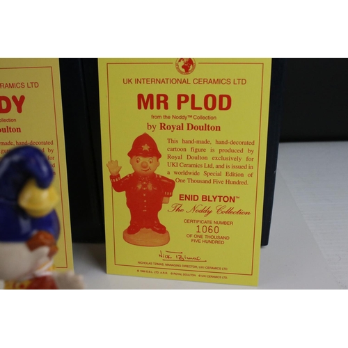 123 - Set of Four Boxed Royal Doulton Noddy Collection Figures including Noddy, Mr Plod, Big Ears and Tess... 