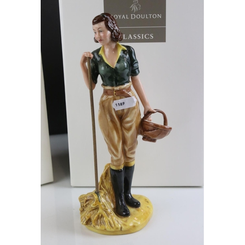 126 - Two Boxed Royal Doulton Figurines - The Land Girl and Sunshine Girl