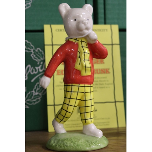 130 - Two Pairs of  Boxed Royal Doulton Beswick ware Rupert Bear Figures - Rupert Bear / Podgy Pig, limite... 