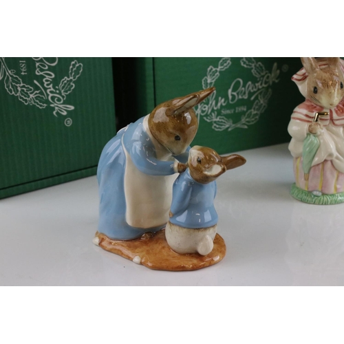 141 - Six Boxed Royal Doulton Beswick ware Limited Edition Beatrix Potter Figures including Foxy Whiskered... 