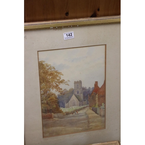 142 - A quantity of oil paintings and watercolours to include landscapes.