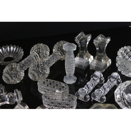 148 - Large Collection of Antique Glassware, 18th and 19th century, mainly Salts and Knife Rests. Part of ... 