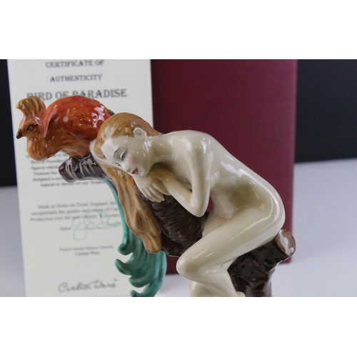 153a - Boxed Carltonware ' The Carlton Girl Bird of Paradise ' limited edition 17 with coa