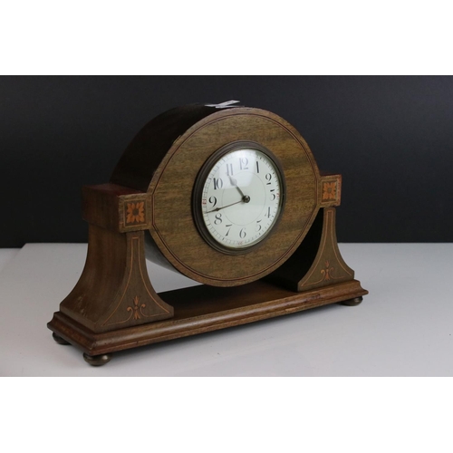 433 - A French Duverdrey & Bloquel platform escapement mantel clock.