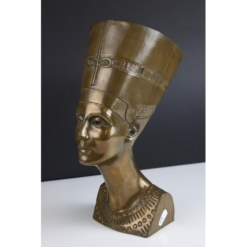 438 - A composite bust of Egyptian Queen Nefertiti.