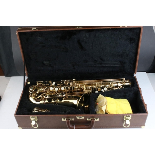 483 - A cased Earlham Professional Series II Saxophone.