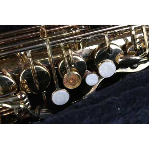 483 - A cased Earlham Professional Series II Saxophone.