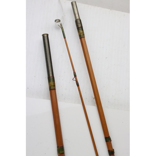 516 - A vintage Hardy Palakona split cane trout fishing rod with Hardy rod bag.