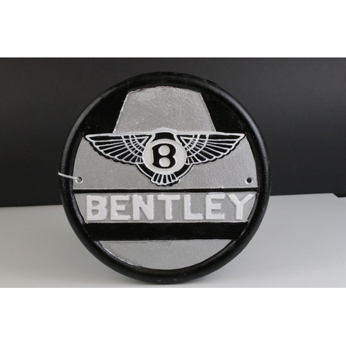 564 - Cast iron Bentley sign