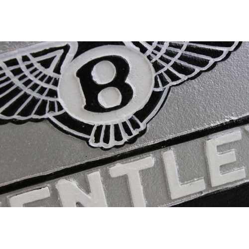 564 - Cast iron Bentley sign