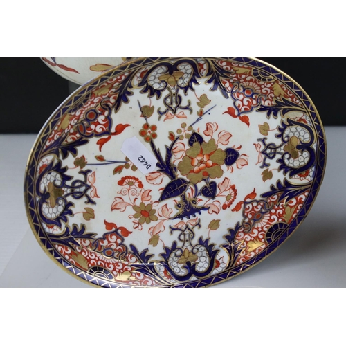 606 - A Derby Imari pattern part tea and Coffee set some 19 pieces AF. Part of an extensive collection of ... 