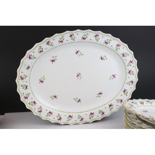 608 - A part Copeland For T G Goode  floral decorated  dinner service comprising of bowls ,platters tureen... 