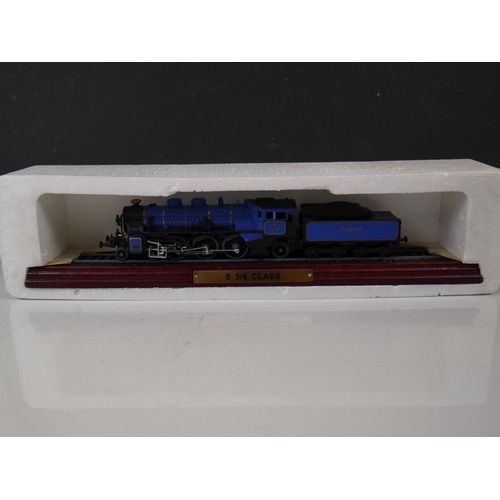 541 - A collection of five model steam trains to include the Nord Atlantic and the Evening Star.