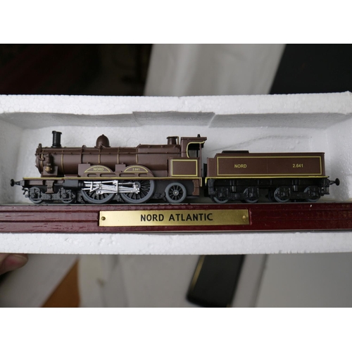 541 - A collection of five model steam trains to include the Nord Atlantic and the Evening Star.